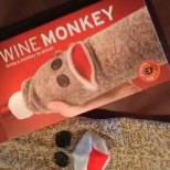 A wine sock monkey (store bought)