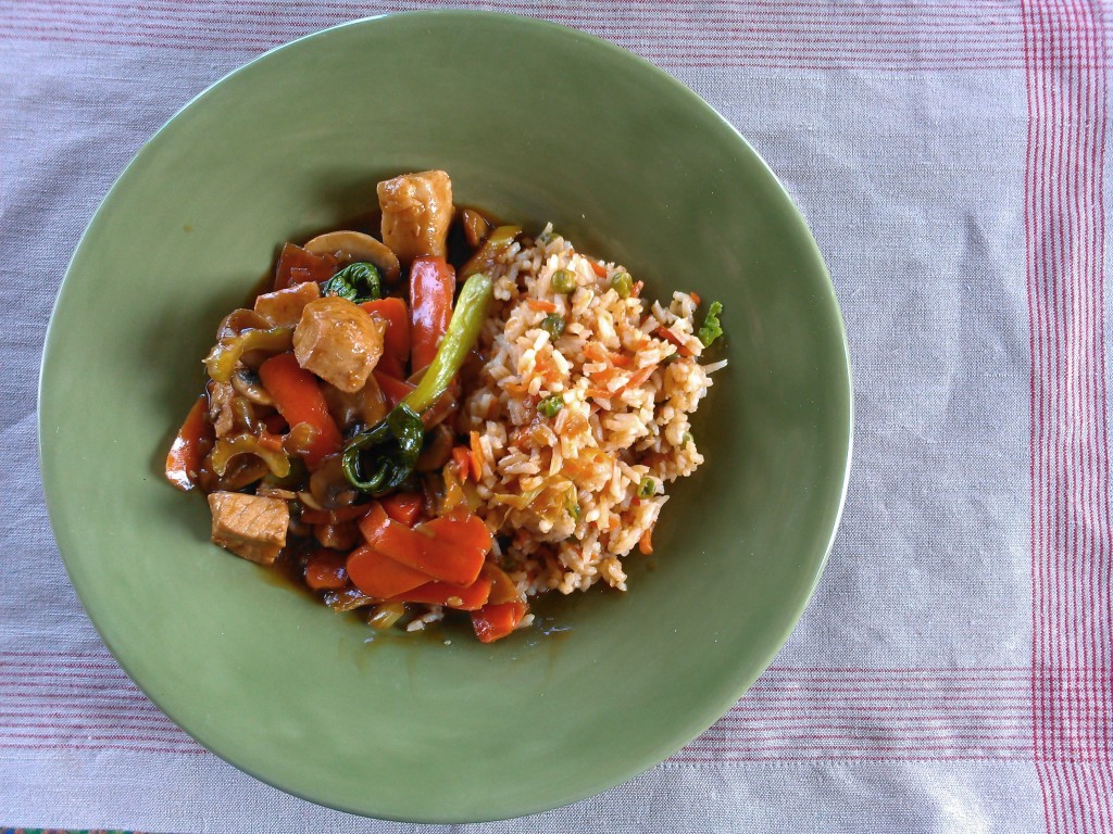 Pork Stir-Fry and Taiwan Fried Rice