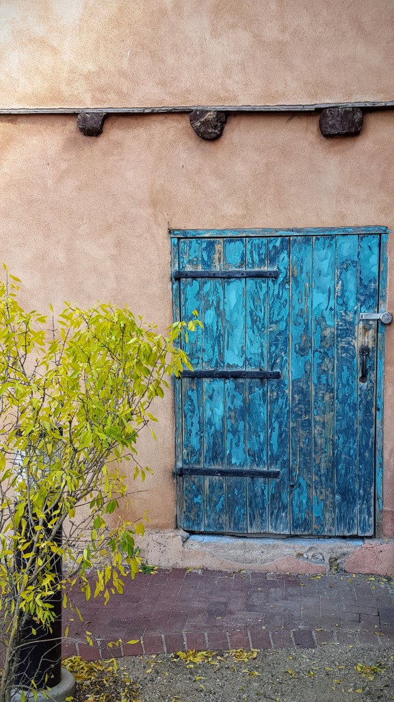 In the courtyard of The Harwood Museum, Taos.