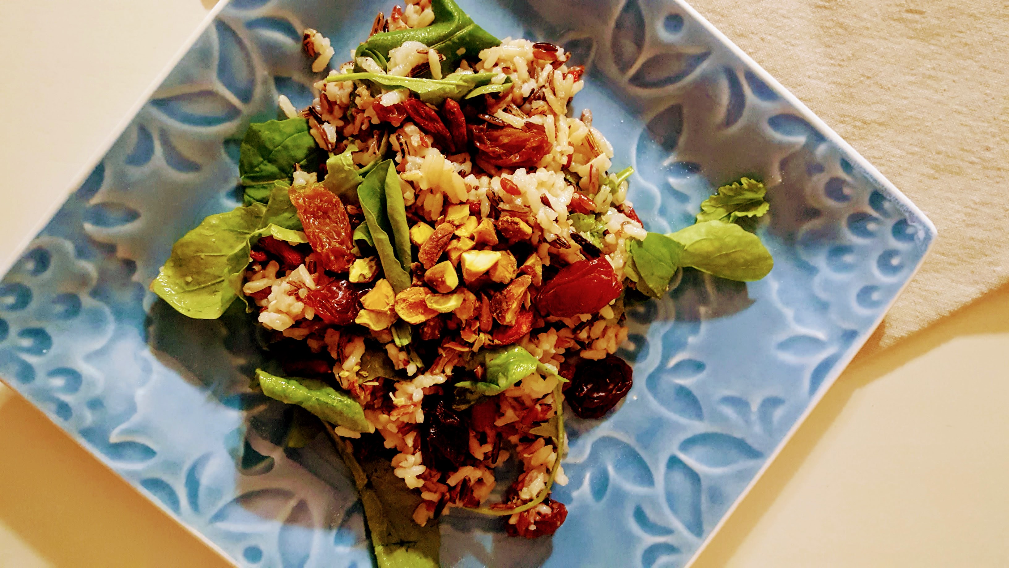Wild Rice Salad with Dried Fruit and Arugula « Eliot's Eats