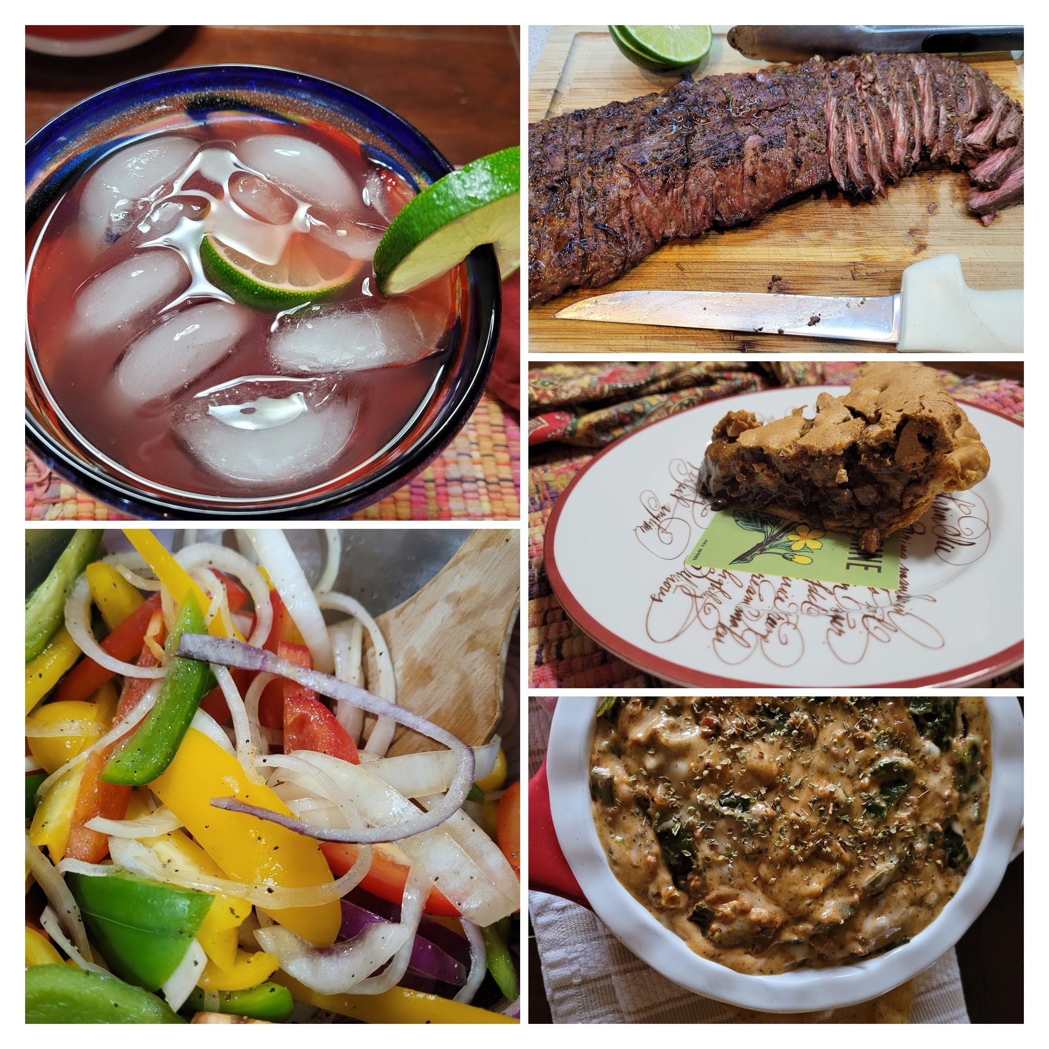 Birthday Dinner Queso Fundido, Fajitas, Red Rice and Margaritas